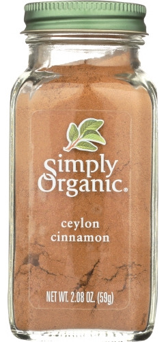 Cinnamon Ceylon Org 2,08 Onças Da Simply Organic