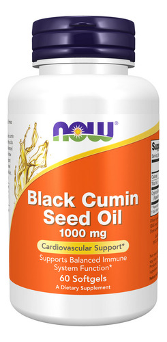 Black Cumin Seed Oil 1000 Mg 60 Softgels By Now Foods