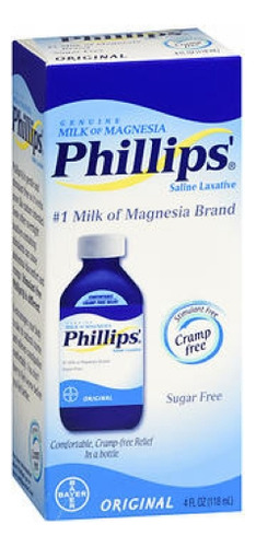Phillips Milk Of Magnesia Saline Laxative 4 Oz By Bayer