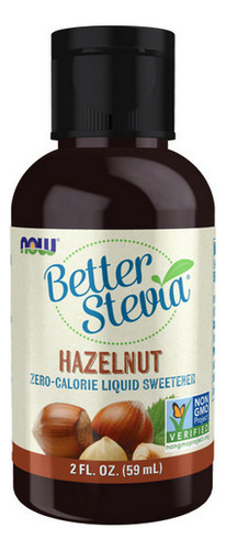 Better Stevia, Líquido De Avelã, 2 Onças, Da Now Foods
