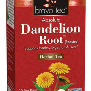 Organic Tea Dandelion Root 20 Bags By Bravo Tea & Herbs
