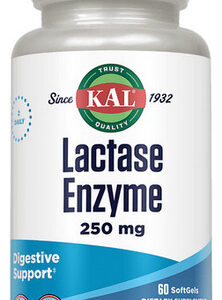 Lactase Enzyme 250 Mg 60 Softgels By Kal