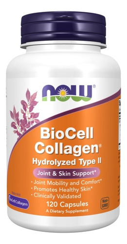 Biocell Collagen 120 Veg Caps By Now Foods