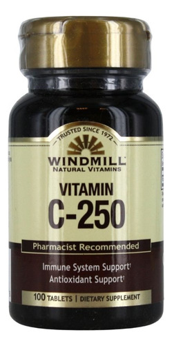 Vitamina C 250 Mg 100 Comprimidos Da Windmill