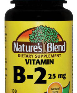 Vitamina B-2 25 Mg 100 Comprimidos Da Nature&quots Blend