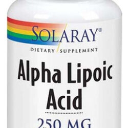 Ácido Alfa Lipóico 250 Mg 60 Cápsulas Da Solaray