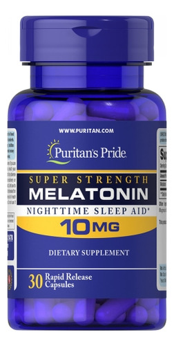 Tamanho Experimental De Melatonina: 10 Mg, 30 Cápsulas De Li