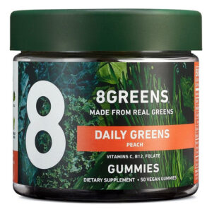 Super Greens Real Greens Em Pó Em Uma Goma 50 Gomas Da 8gree