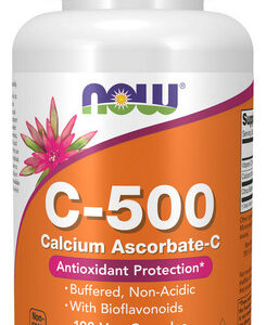 Ascorbato De Cálcio De Vitamina C-500 100 Cápsulas Vegetais
