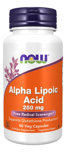 Agora, Suplementos De Alimentos, Ácido Alfa Lipóico 250 Mg,