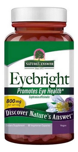 Cápsulas Vegetais Eyebright Herb 90 Da Nature's Answer