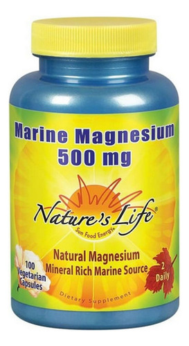 Magnésio Marinho 100 Vcaps Da Nature's Life