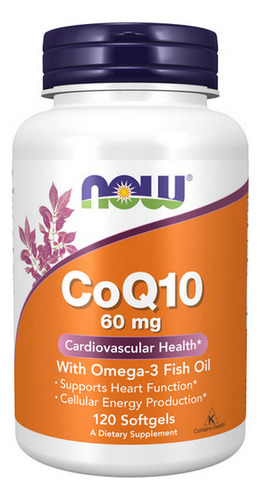 Coq10 Com Óleo De Peixe Ômega 3 60 Mg 120 Cápsulas Gelatinos