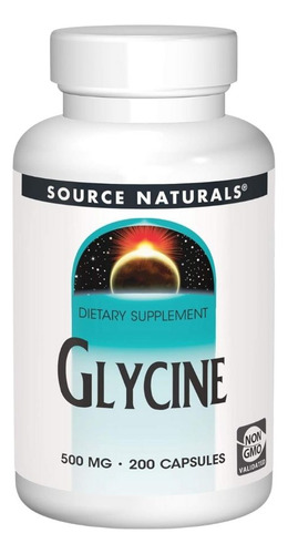 Glycine 1gm 200 Caps By Source Naturals