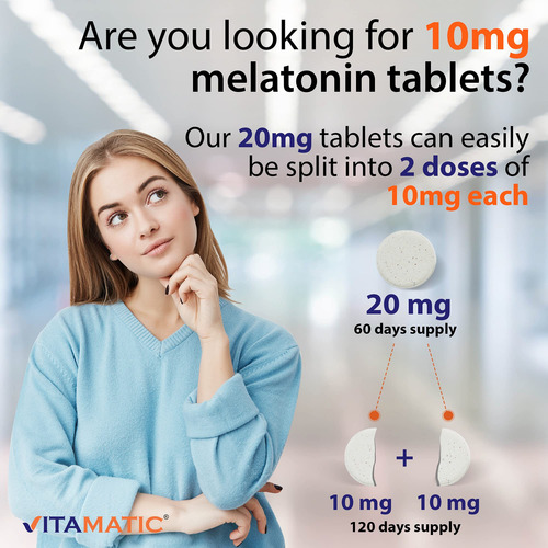 Suplemento Vitamínico De Melatonina Em Comprimidos De 20 Mg - Imagem 4