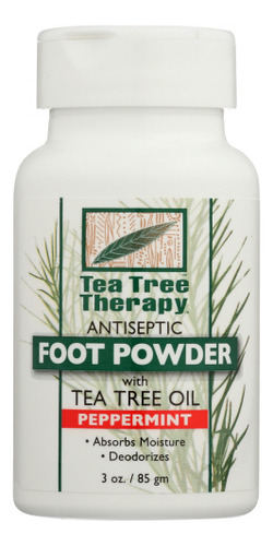 Pó Antisséptico Para Pés, Hortelã, 3 Onças, Da Tea Tree Ther