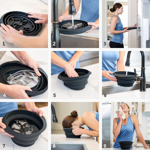 Facial Cold Plunge | Taça Dobrável Para Banho De Gelo Facial - Imagem 7
