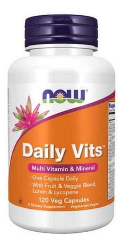 Daily Vits 120 Cápsulas Vegetarianas Da Now Foods