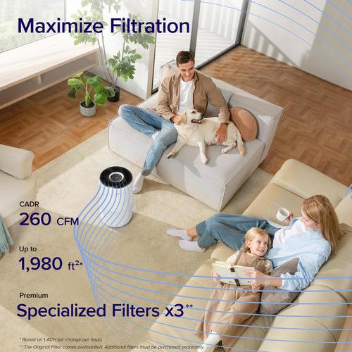 Purificador De Ar Levoit Core 400s/core 400s-p Para 184m² Co - Imagem 6