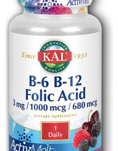 Ácido Fólico B-6 E B-12 Activmelt 60 Comprimidos Da Kal