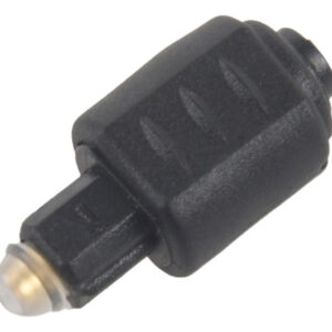 Adaptador De Áudio Óptico Jack Fêmea De 3,5 Mm Para Toslink