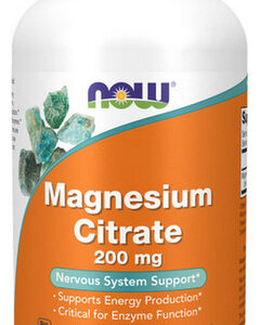 Citrato De Magnésio 200 Mg 250 Comprimidos Por Now Foods
