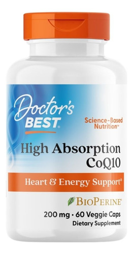 Coq10 De Alta Absorção Com Bioperine 200 Mg 60 Cápsulas Vege