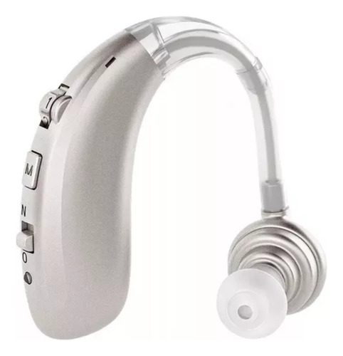Aparelho Auditivo Recarregável Z-360 Silver Para Idosos