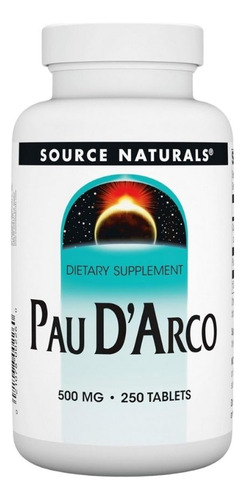 Pau Darco 500 Mg 250 Tabs By Source Naturals