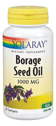 Óleo De Semente De Borragem 1.000 Mg 50 Cápsulas Gelatinosas