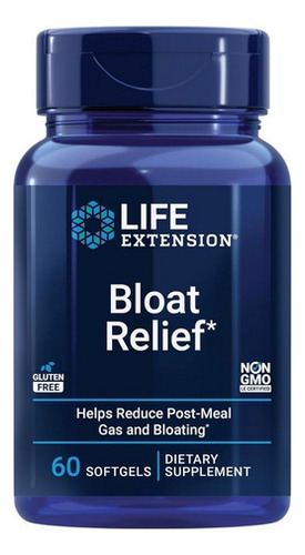 Bloat Relief 60 Cápsulas Gelatinosas Da Life Extension