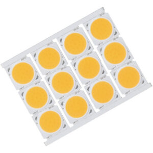 Fwefww 12pcs Cob Fonte De Luz Alta Potência Rodada Led Chip
