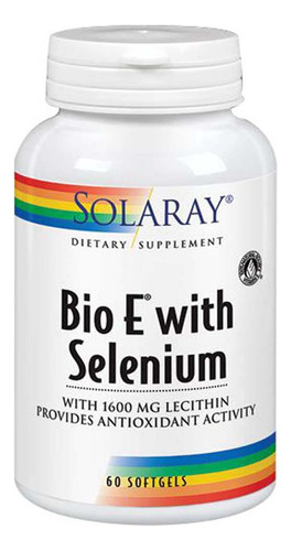 Bio E Plus Selenium 120 Cápsulas Gelatinosas Da Solaray