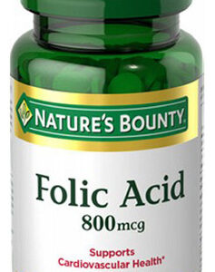 Ácido Fólico Natures Bounty 800 Mcg 250 Comprimidos Da Natur
