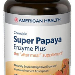 Super Papaya Enzyme Plus 180 Bolachas Mastigáveis Da America