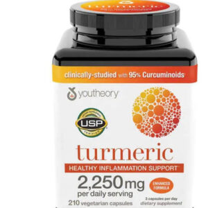 Youtheory Turmeric Curcumin Supplement With Black Pepper ...