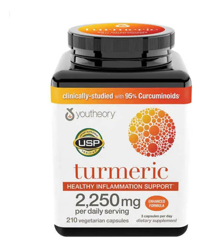 Youtheory Turmeric Curcumin Supplement With Black Pepper ...