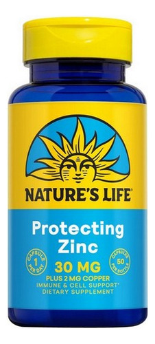 Picolinato De Zinco 30 Mg 50 Cápsulas Da Nature's Life