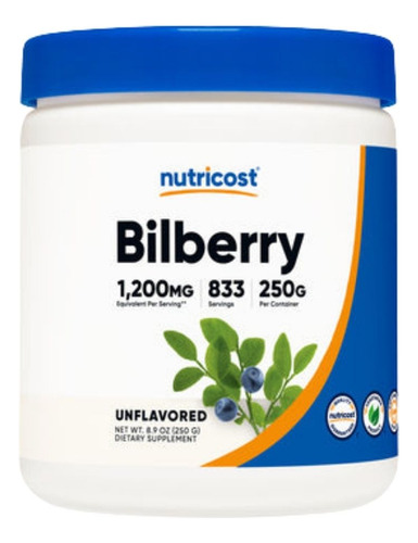 Pó De Mirtilo 250 Gramas 250 Gramas Da Nutricost
