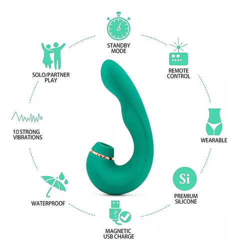 Vibrador Para Chupar A Língua Com 9 Modos De Vibração. - Imagem 5