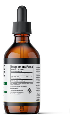 Suplemento De Ácido Fúlvico Líquido Healthy Life 4 Me De 2 M - Imagem 7