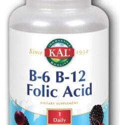 B-6, B-12, 60 Pastilhas De Ácido Fólico Da Kal