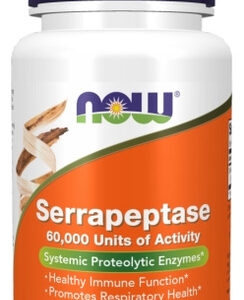 Serrapeptase 60.000 Unidades 60 Cápsulas Vegetais Da Now Foo