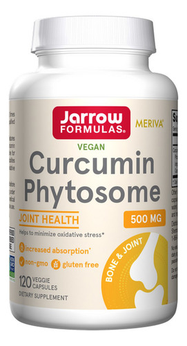 Fitossoma De Curcumina 500 Mg 120 Cápsulas Vegetais Da Jarro