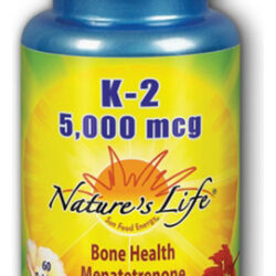 K-2 Menatetrenone 5000 Mcg 60 Tabs By Nature's Life