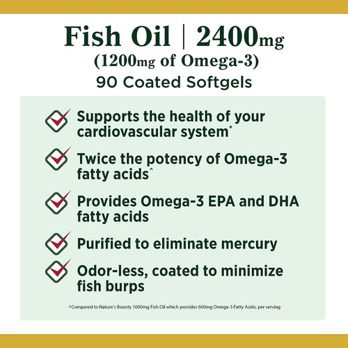 Ômega 3 - Nature"s Bounty - Fish Oil - 90 unidades - Imagem 3