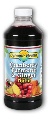 Tônico De Açafrão E Gengibre Com Cranberry 16 Onças Da Dynam