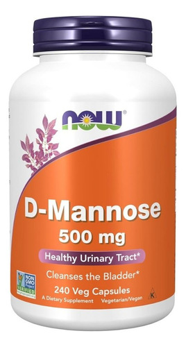 D-manose 500 Mg 240 Cápsulas Da Now Foods