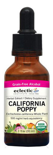 Papoula Da Califórnia, 1 Onça Com Álcool, Da Eclectic Herb