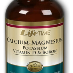 Com Potássio, Vitamina D E Boro, 180 Cápsulas Da Life Time N